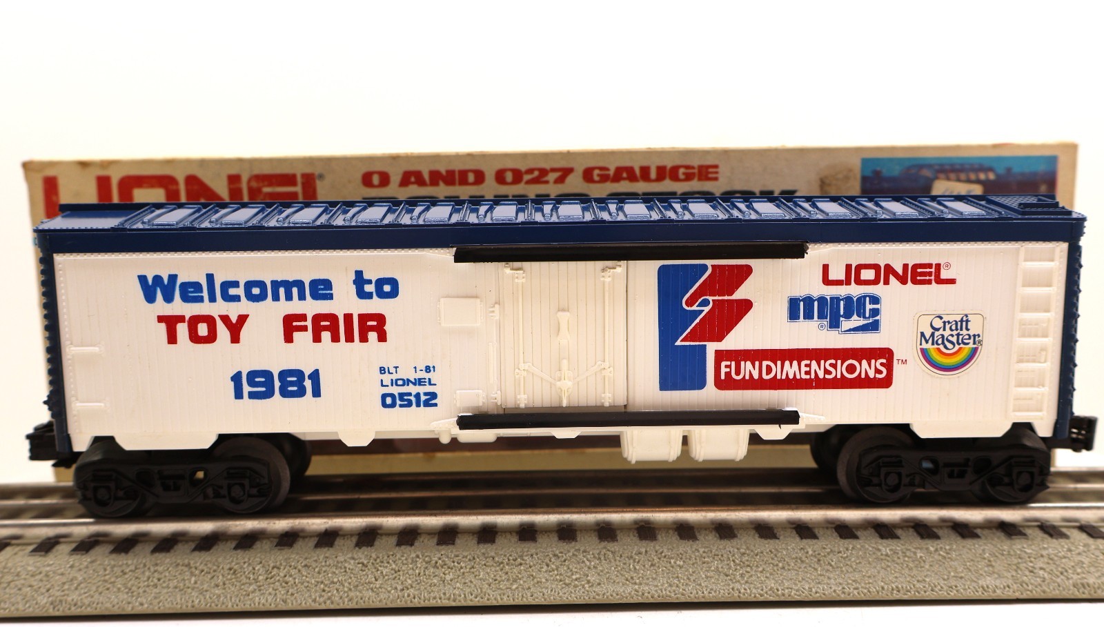 Lionel, O/O27, 6-0512, Toy Fair 1981 Box Car, #0512, C-8, LN/OB
