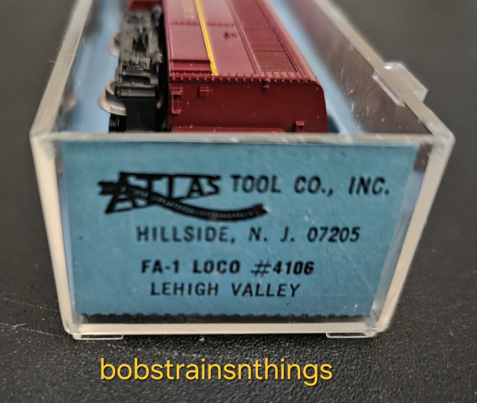 Atlas N Gauge #4106 FA-1 Lehigh Valley Powered Engine Used “SEE DESCRIPTION”