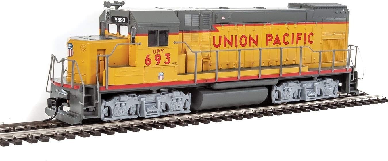 Walthers Trainline EMD GP15-1-Standard DC-Union PacificR Yellow, Gray, red 93…