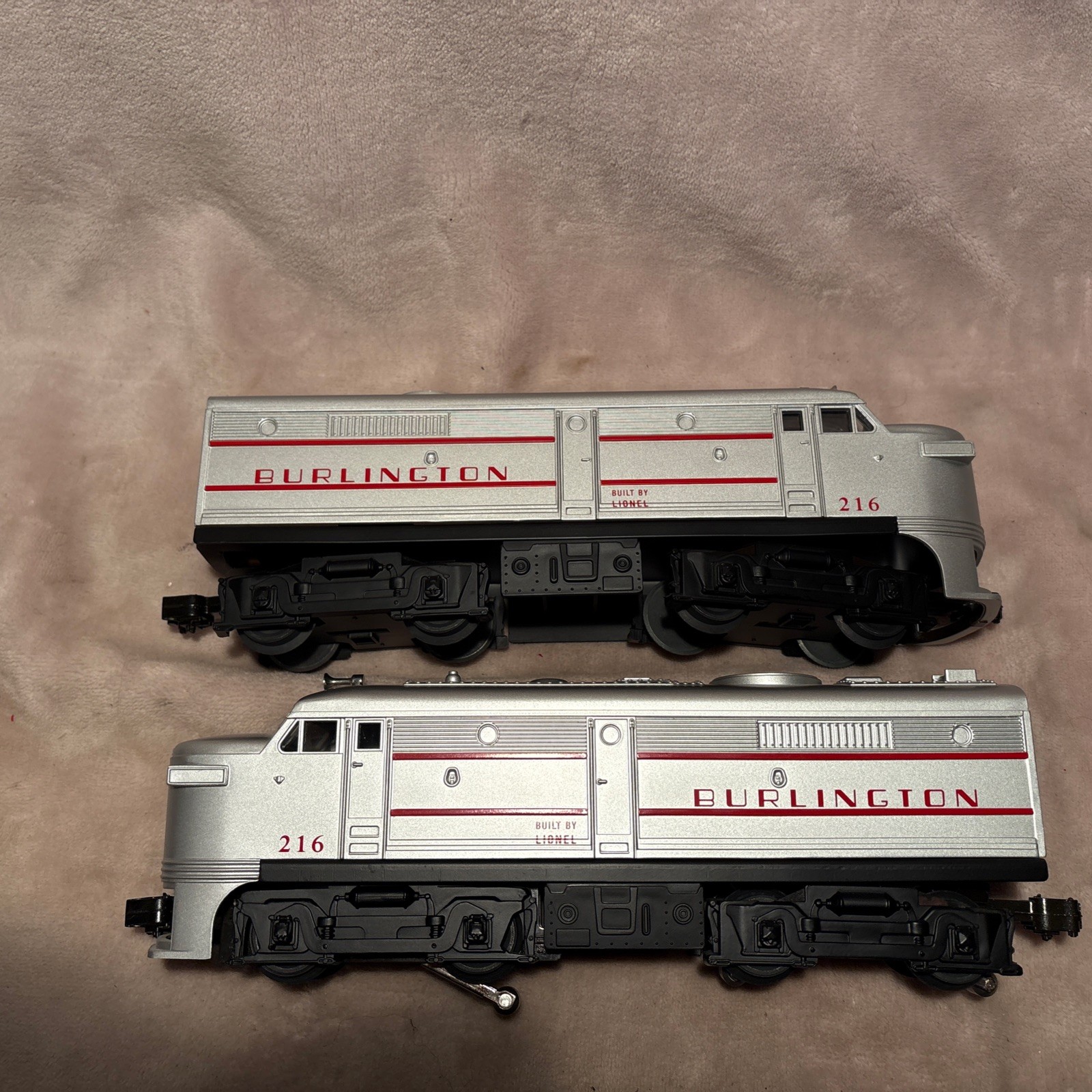 Lionel O/027 PW 216 Burlington Alco Powered LOCO A-Unit & Non-Powered B Unit