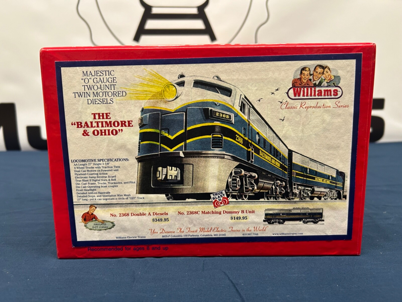 Williams Repro Baltimore & Ohio F-3 AA Diesel Engine Set w/ True Blast 2