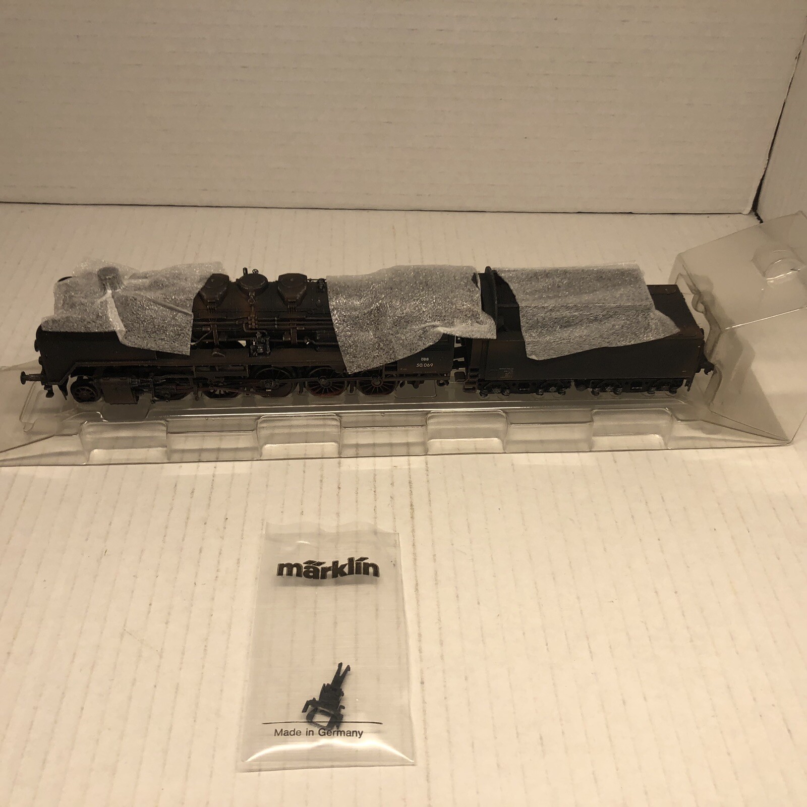 Marklin 37839 HO German Federal Railroad Weathered Steam Locomotive with Tender