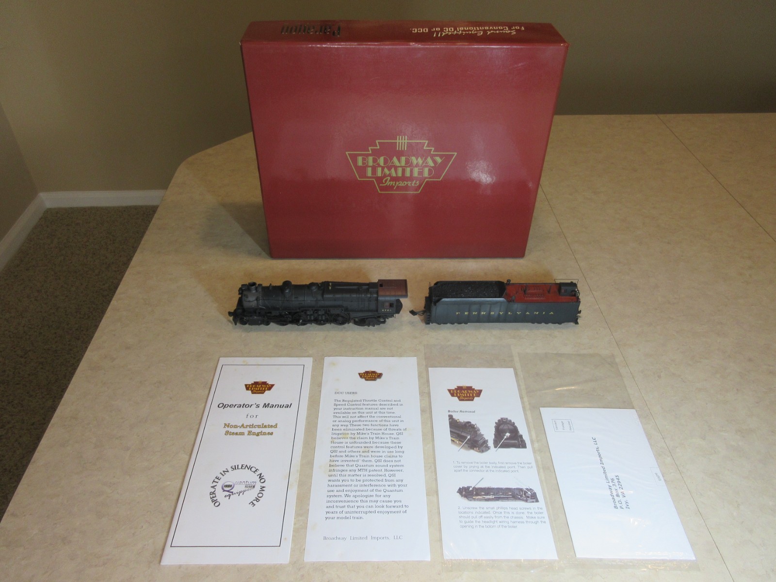 Broadway Limited 008. 4-8-2 M1b Steam Locomotive. PRR #6704. HO DCC. Watch Video