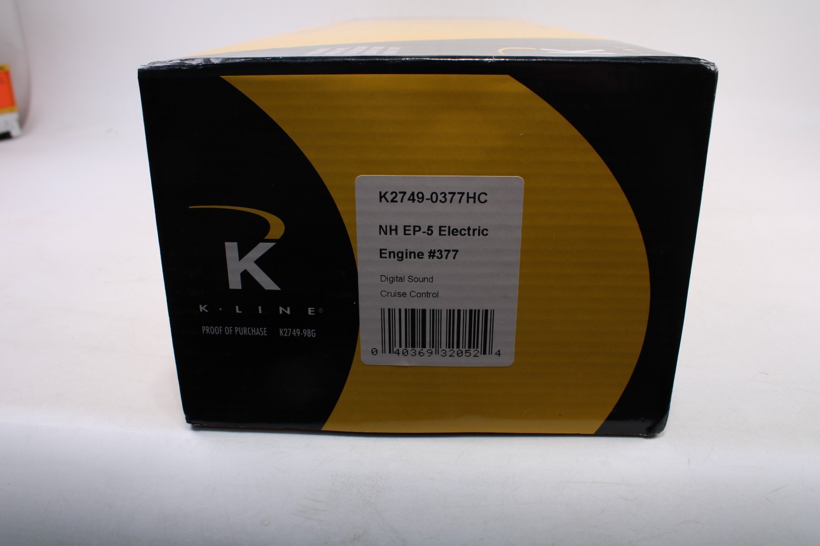 K-Line K2749-0377HC O Gauge New Haven EP-5 Locomotive #377 Sound