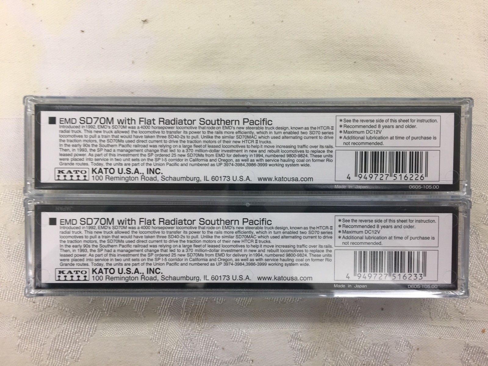 KATO Southern Pacific – EMD SD70M #9800 & #9818 *Light Use* Great Cond.