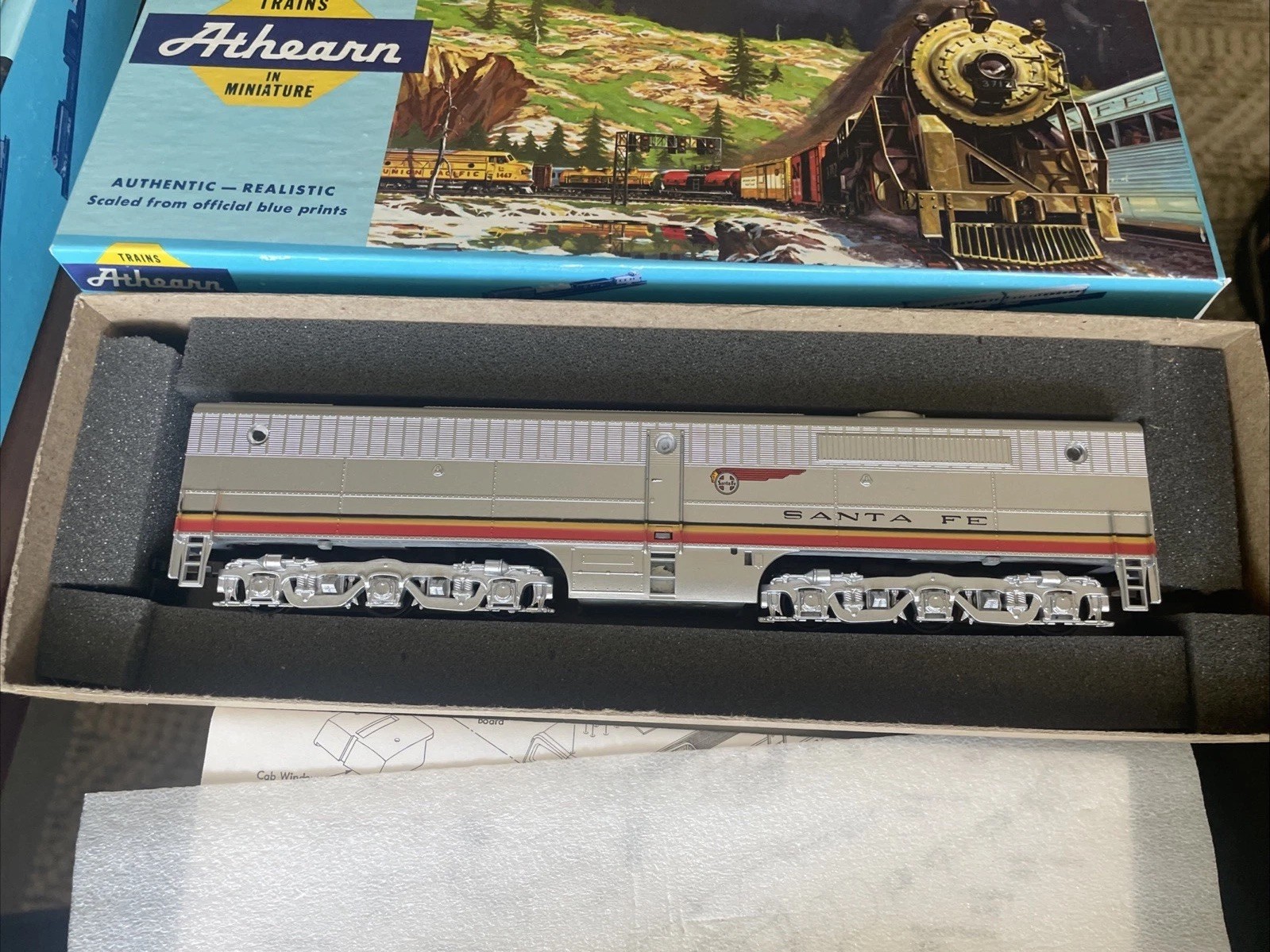Athearn #3365 HO Train PB-1 Dummy Santa Fe RR NOS With Box & Paper