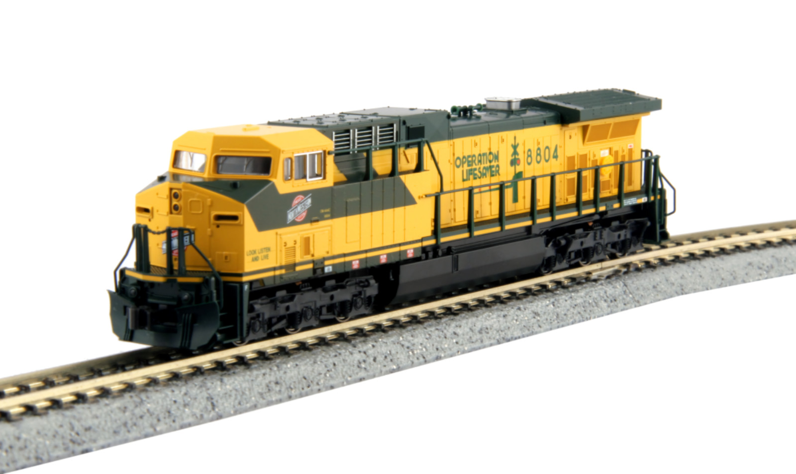 N Scale Kato 176-7035 AC4400CW Chicago & North Western #8804 NIB C&NW Locomotive