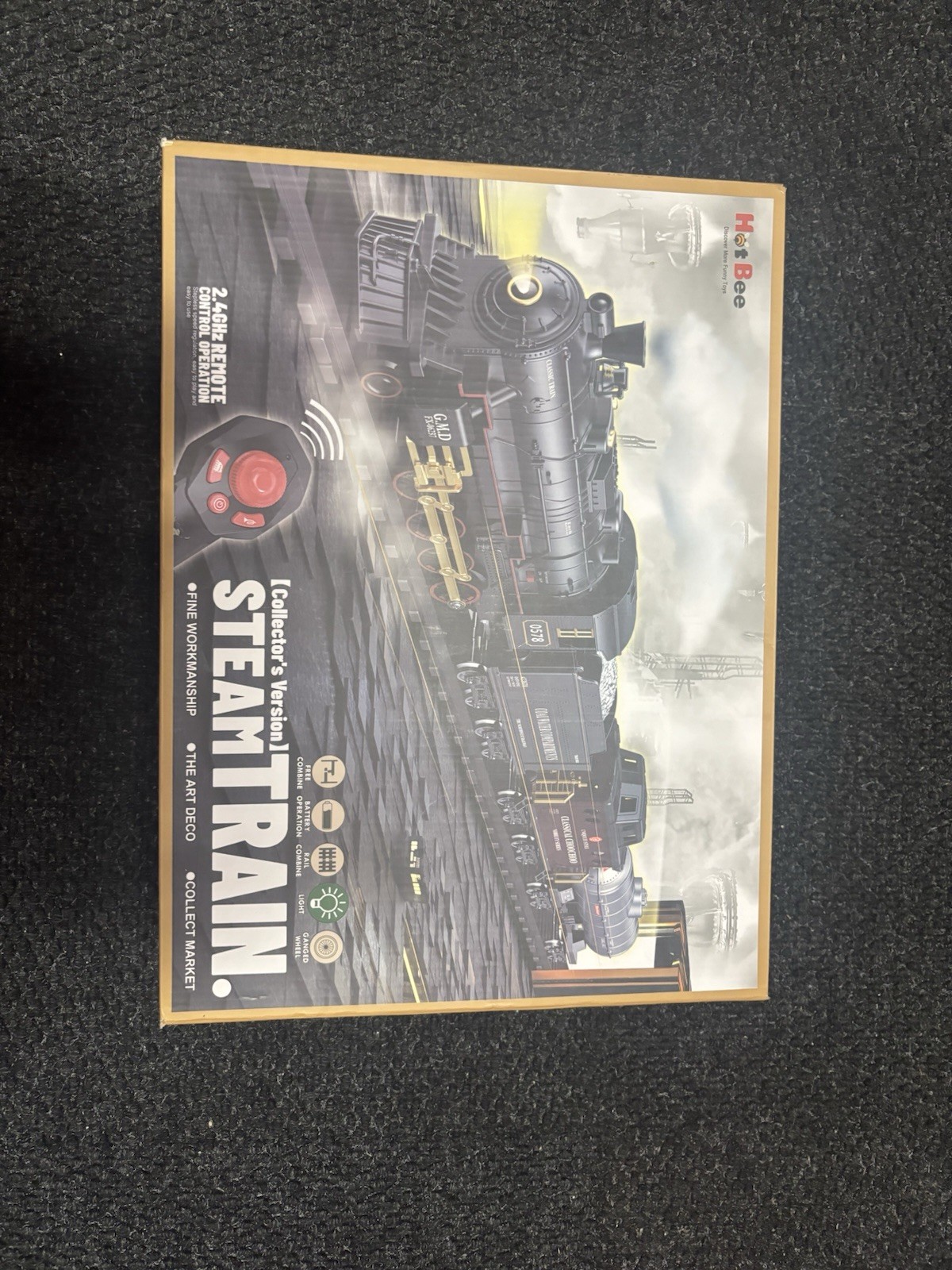 Railway Locomotive Collector’s Version Steam Train Set Hot BEE Remote Control