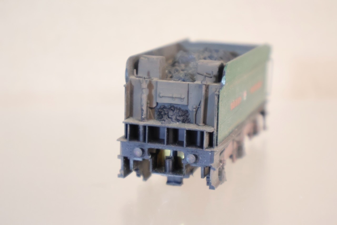 AIRFIX REPAIR KIT BUILT WEATHERED TENDER DRIVE for GWR 4-6-0 KING CLASS LOCO op