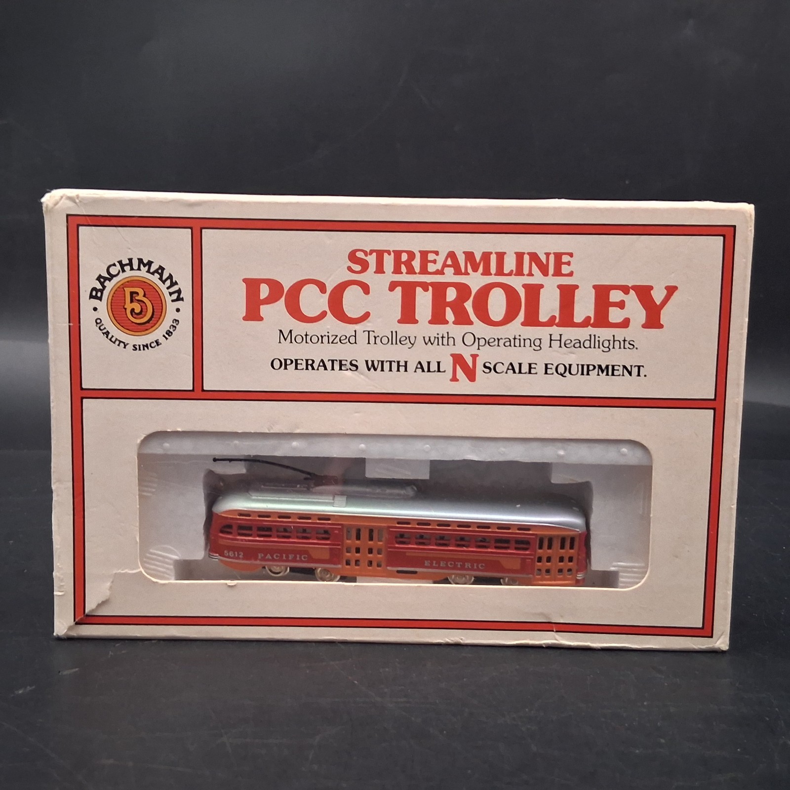 Bachmann N Scale PCC Trolley Pacific Electric Motorized # 51-629 C3 TESTED RUNS