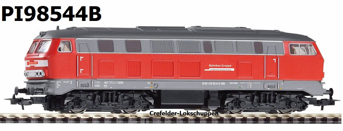 PIKO 98544B Diesel Br 218 261-6 ” Bahnbau ” Group VI Analogue Interface New Ov