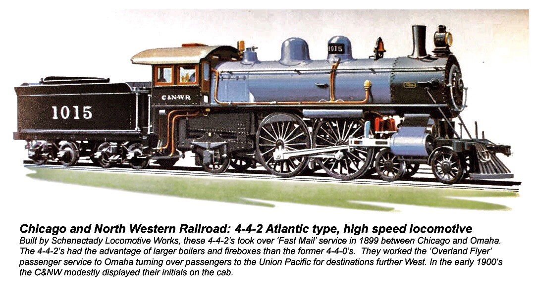 HO BRASS 4-4-2, C&NW ‘D’ Class by OMI – 1468, Slated Cylinders, Super Detailed
