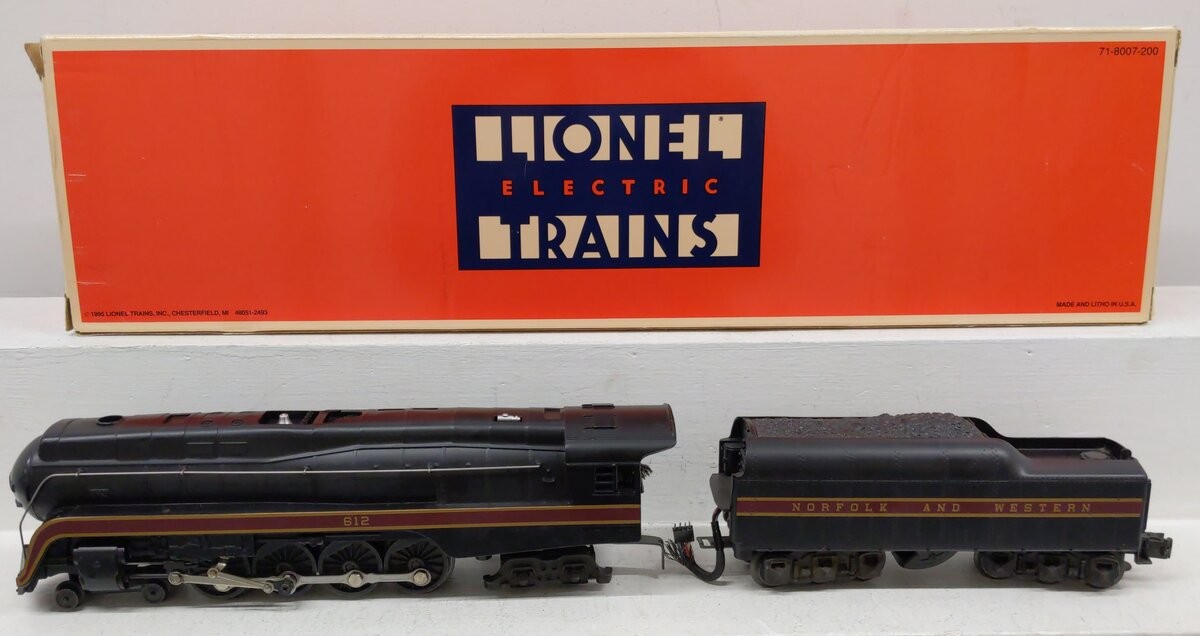 Lionel 6-18040 O Norfolk & Western 4-8-4 J Class Steam Locomotive & Tender #612