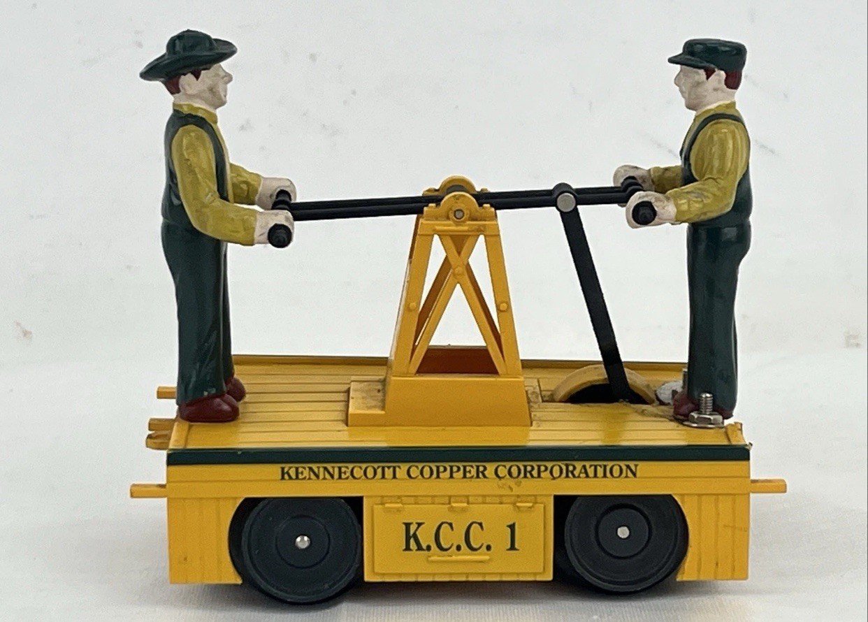 K-LINE KENNECOTT COPPER HANDCAR OPERATING O GAUGE MOTORIZED