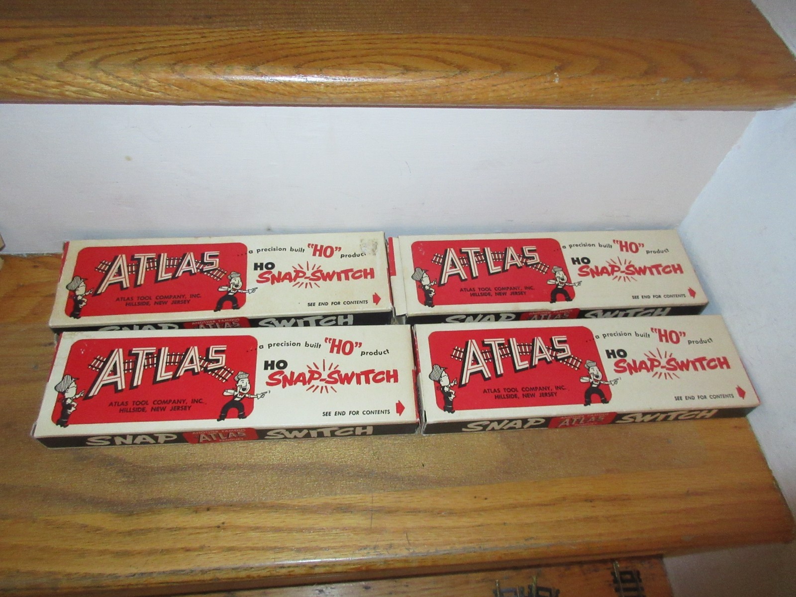 ATLAS HO Snap-Switch Manual Left & Right #61 & #60 Point Motor Turnout LOT OF 8