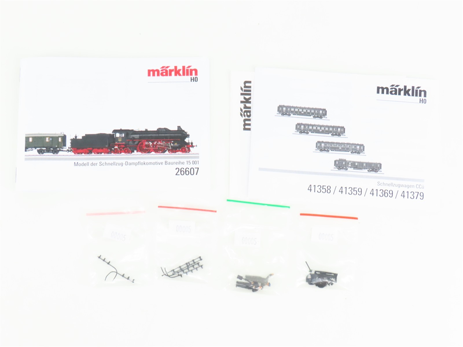 HO 3-Rail AC Marklin Digital 26607 DRG German 4-4-4 BR15 Steam Passenger Set