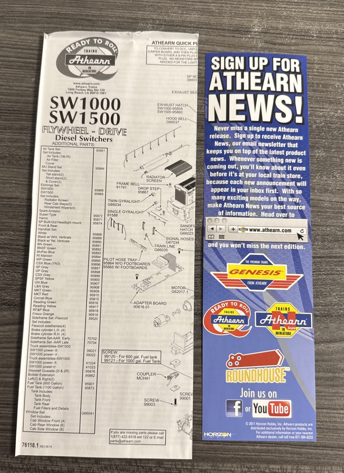 Athearn RTR HO #ATH96735 Southern Pacific SW1500 #2469 – DCC Ready & LNIB!