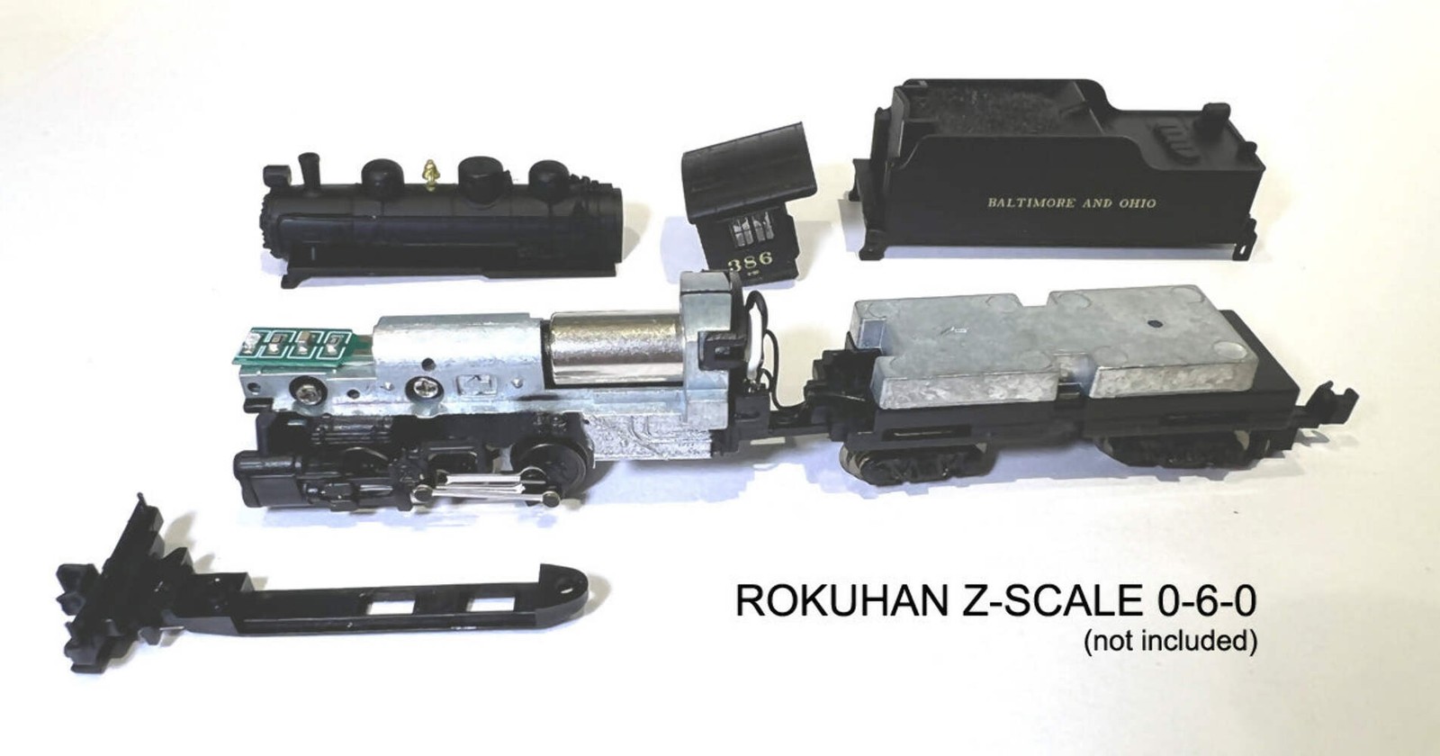 Rokuhan 0-6-0 Nn3 Coal or Wood Tender Shell