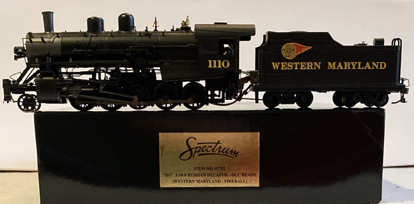 Spectrum 81702 HO Western Maryland 2-10-0 Russian Decapod #1110 w/ DCC Sound