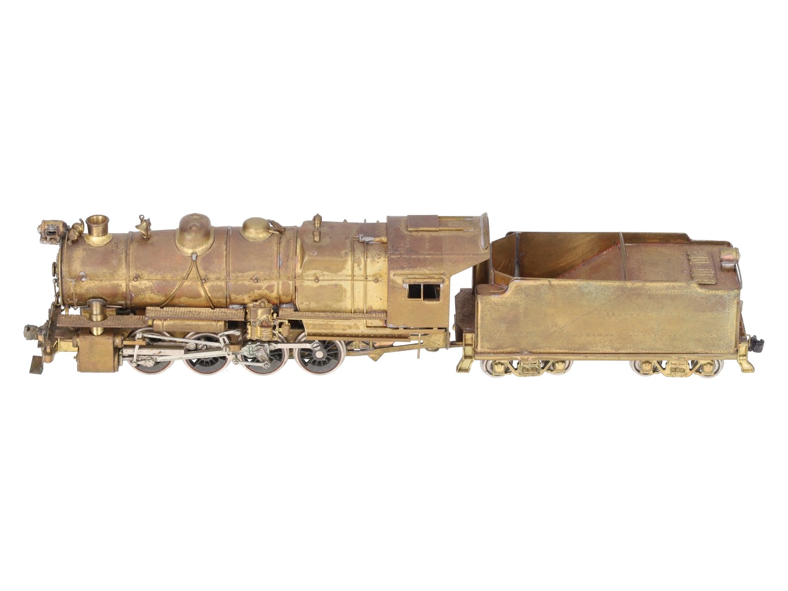 HO BRASS PRR C-1 0-8-0 Steam Locomotive & Tender – Unpainted EX