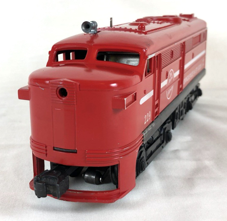 Lionel No. 229 Minneapolis & St. Louis Alco “A” Diesel Locomotive, Red