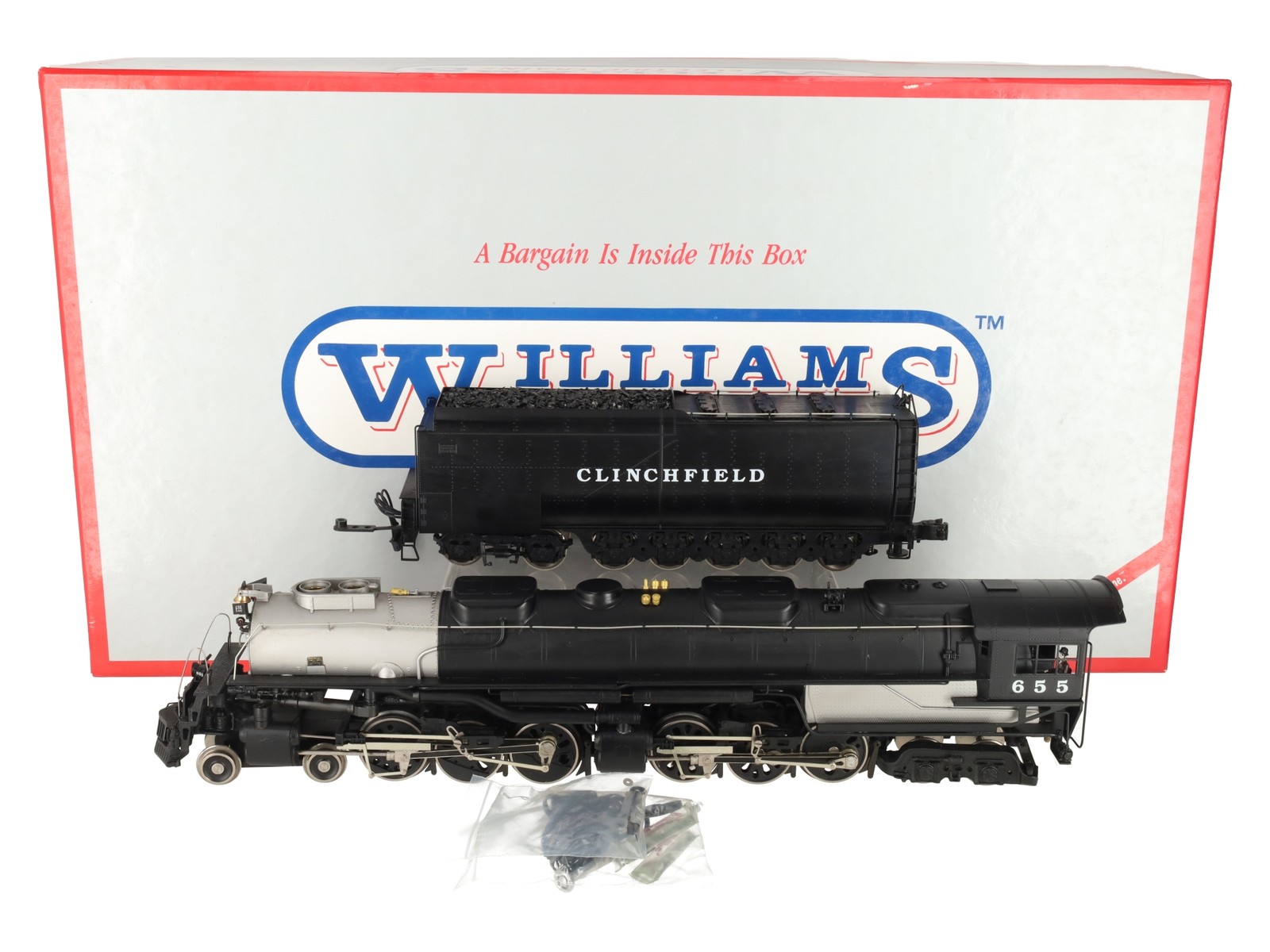 Williams O Brass Clinchfield Challenger BS O5 4-6-6-4 Steam Locomotive & Tender
