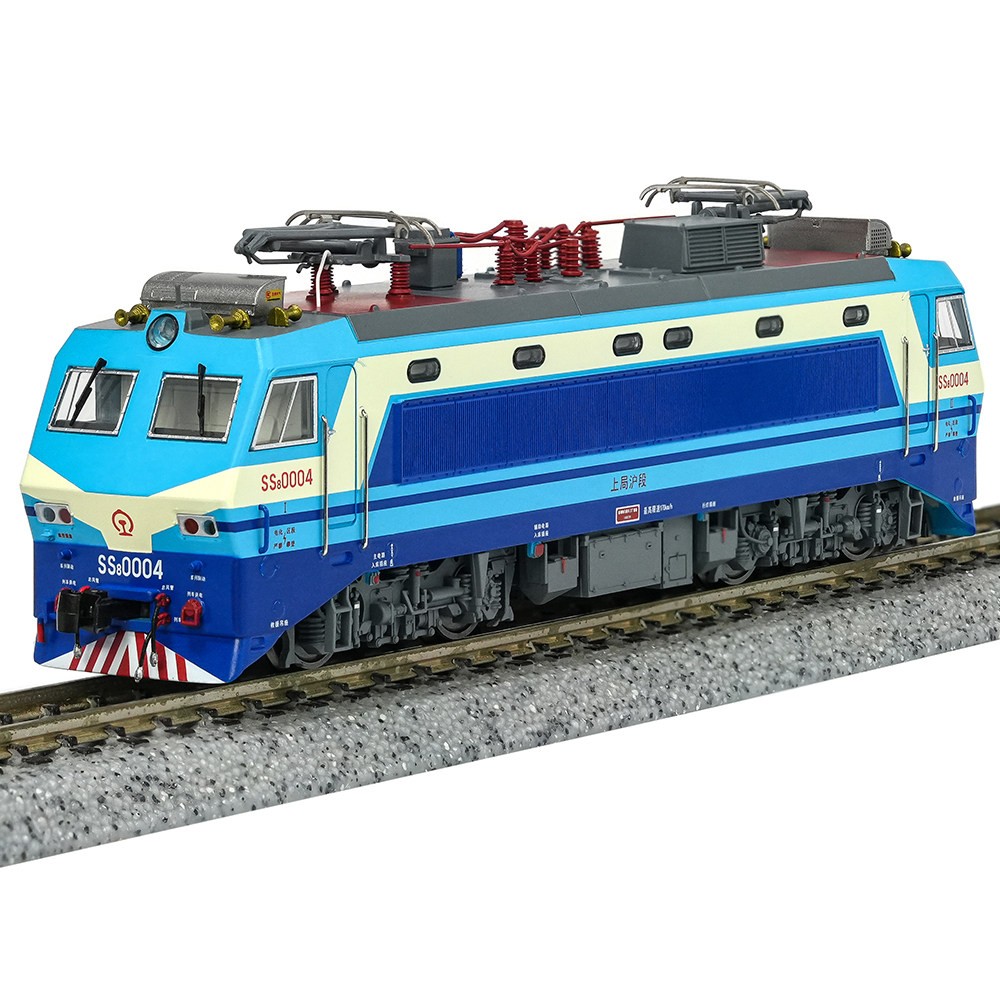 Charming China Railway SS8 Electric Locomotive (Early Square Lamps) – N scale