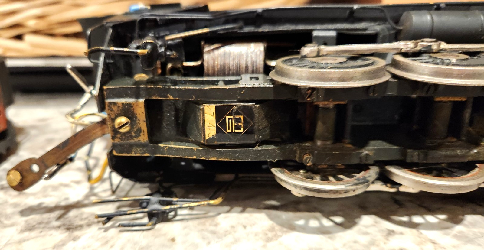 Original O Scale 2 Rail KTM US Hobbies Pennsy 2-10-0 Decapod with original box.