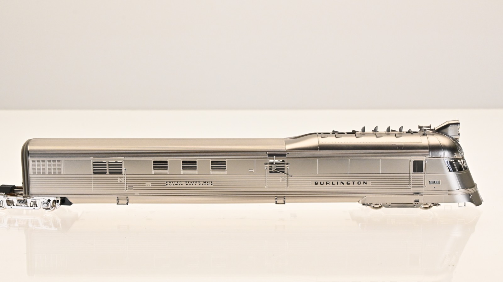 Challenger Imports Brass Pioneer Zephyr CB&Q Late Version 4 Car set HO