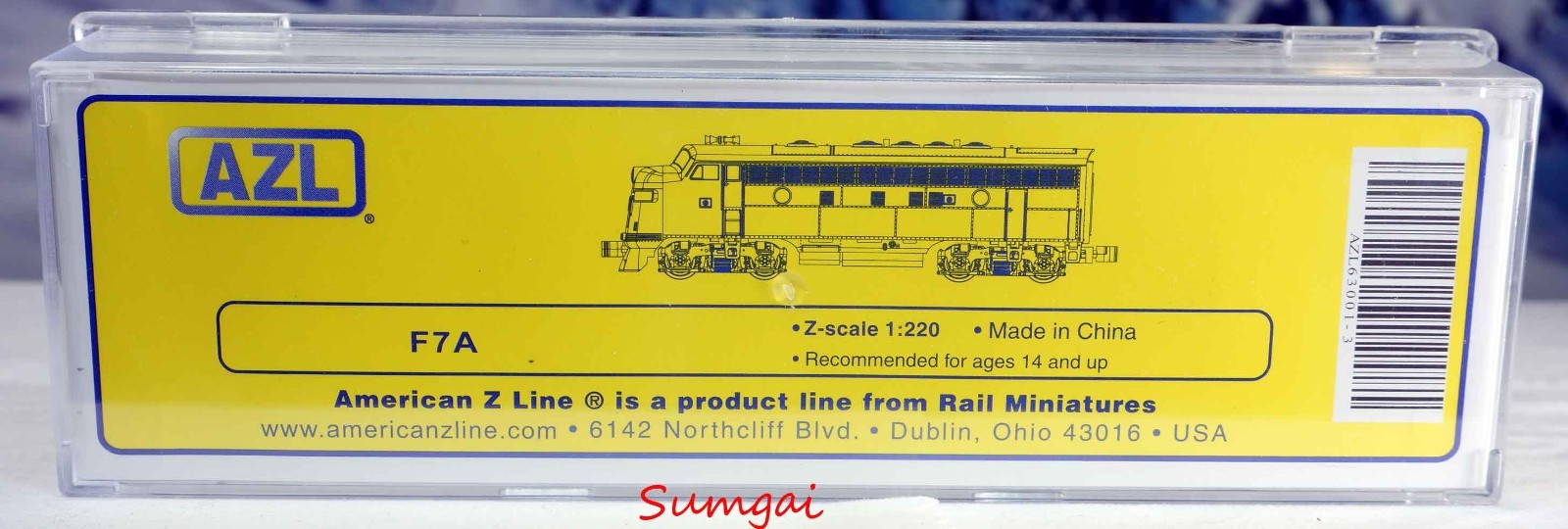 AZL Santa Fe Warbonnet F7A Diesel Rd#41 Z Scale Z Gauge American Z Line 63001-3