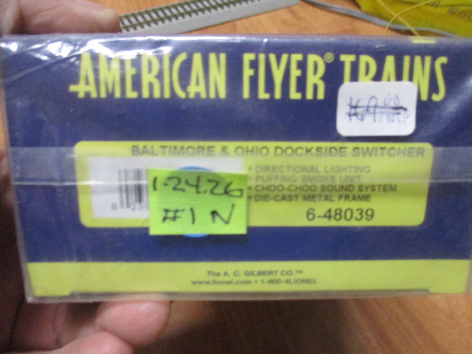 Amer Flyer 6-48030 B&O Dockside Steam loco (1/24/26 #1) Hirail AC