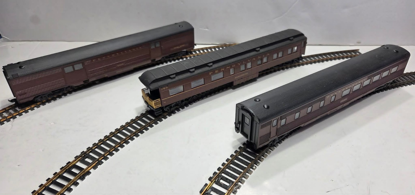 RARE Vintage Athearn Pennsylvania PRR F7A/F7B HO 7- Passenger Train Set Blue Box