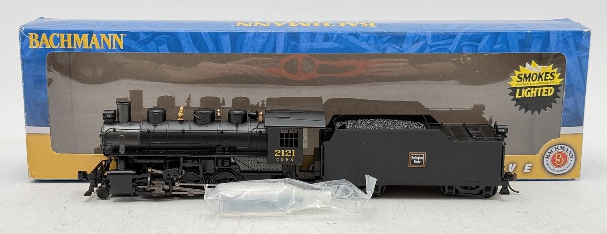 Bachmann 51508 HO CBQ 2-6-2 Prairie Steam Locomotive #2121/Box