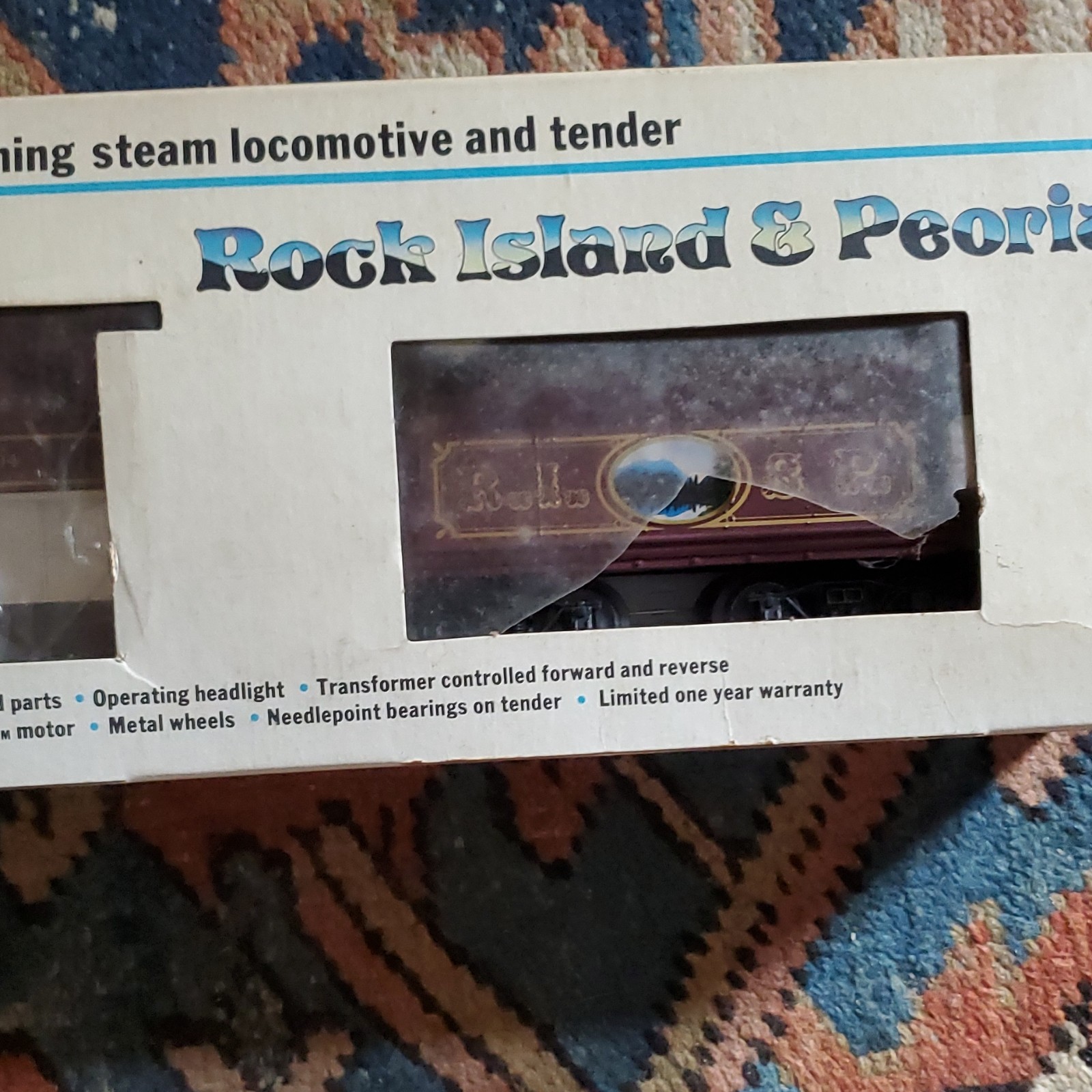 Lionel O American New in box 4-4-0 Rock Island & Peoria Loco & Tender 6-8004