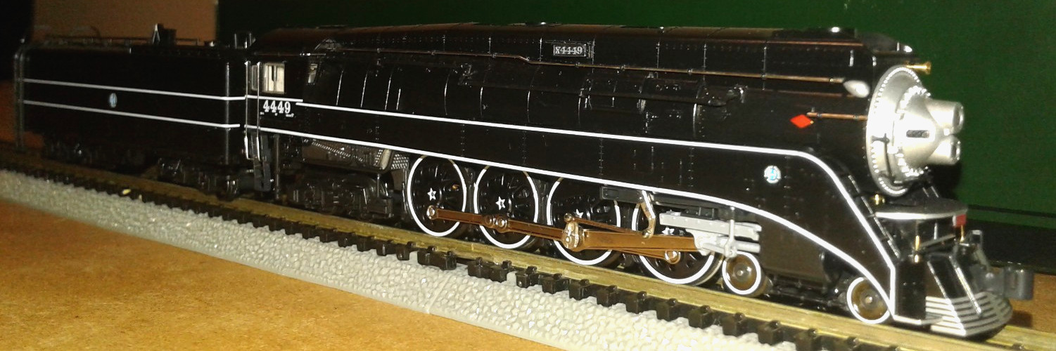 N SCALE KATO 4-8-4 GS-4 BURLINGTON NORTHERN SANTA FE BNSF BLACK #4449 126-0312