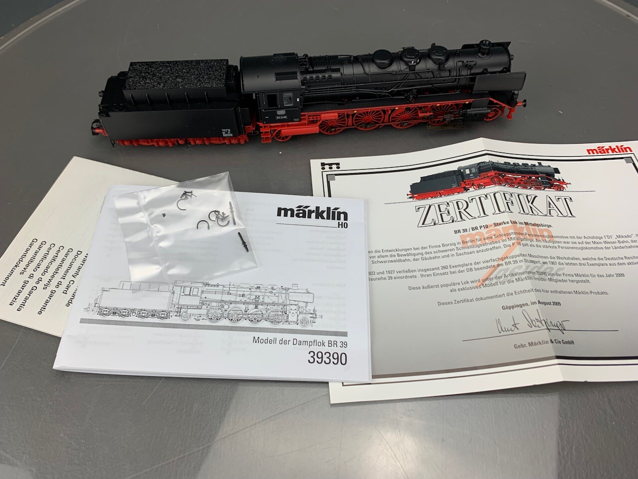 HO Märklin 39390 Insider CL DB BR 39.0-2 Steam Locomotive & Tender DCC/SN HO1749