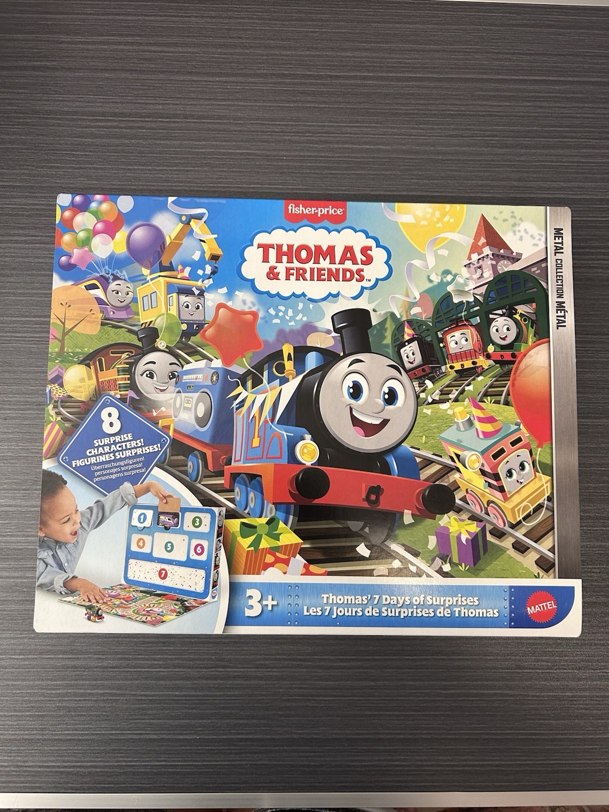 Thomas & Friends Metal Diecast Trains Toy Set incl. 8 Locomotives & 2 Wagons