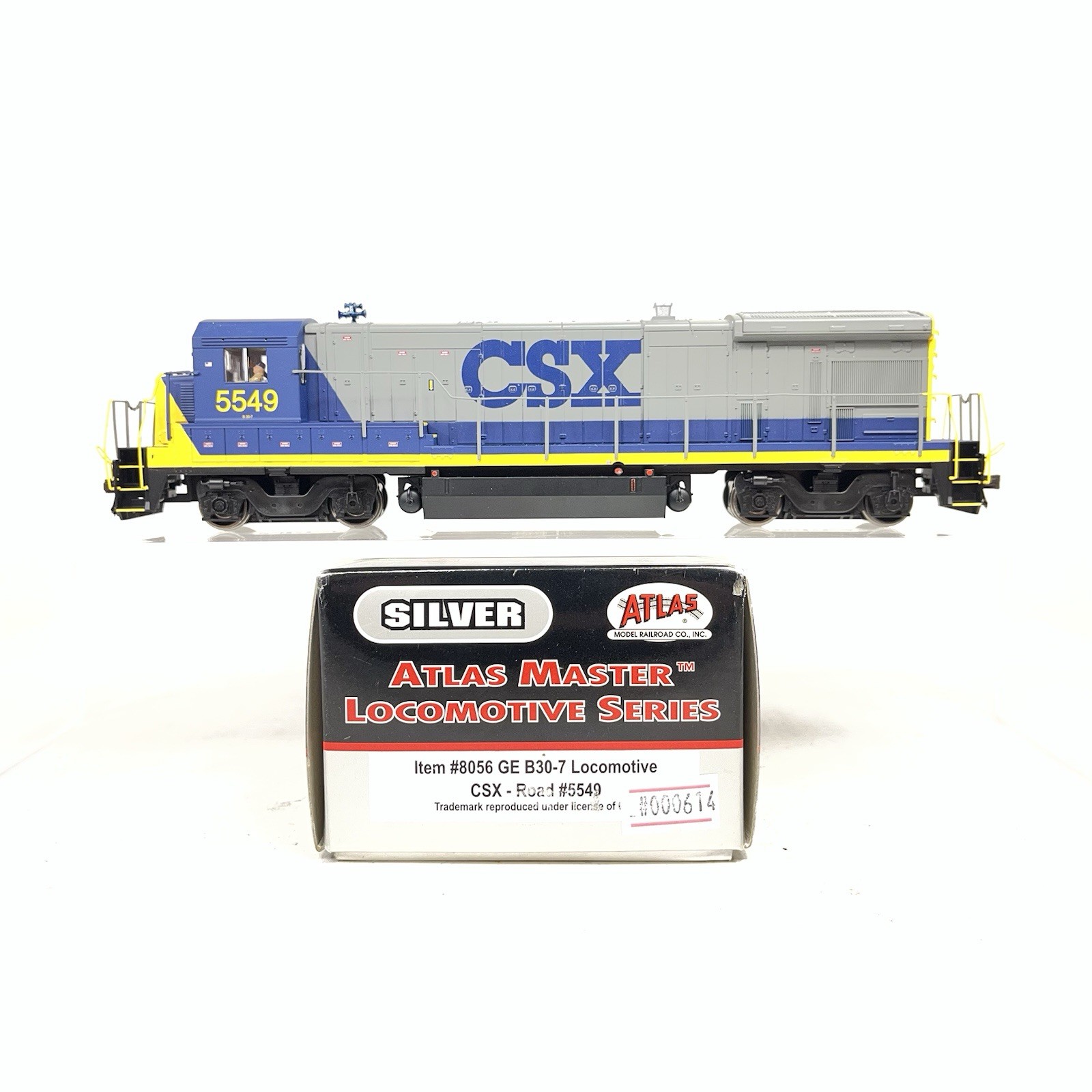 Atlas Silver HO CSX #5549 GE B30-7 DC Powered