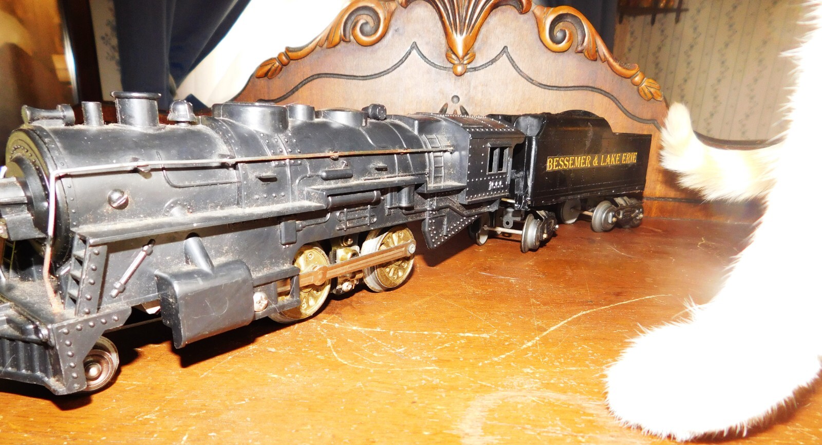 MARX Smoker Locomotive ~ BESSMER & LAKE ERIE ~ Double-Reduction Rd# 1666 – O