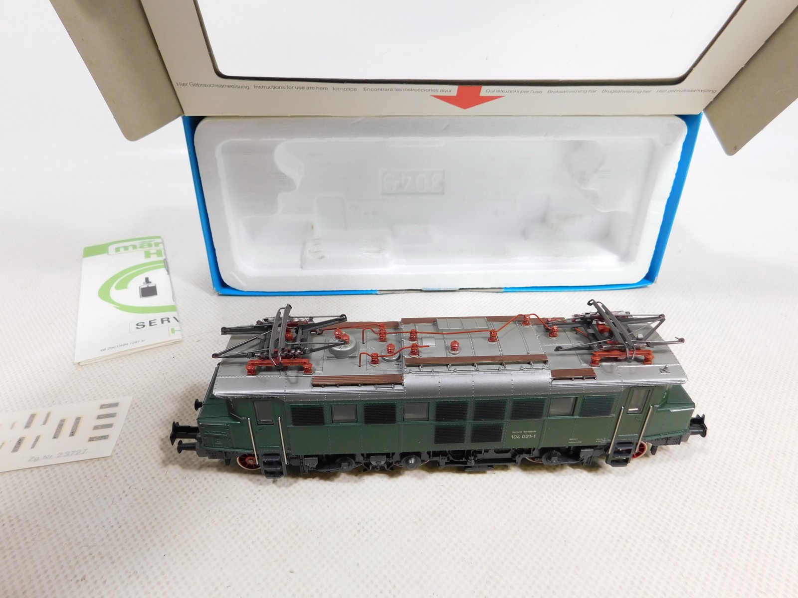 Märklin H0 AC 3049 E-Lok E-Locomotive 104 021-1 DB Mint Box #EF897-1