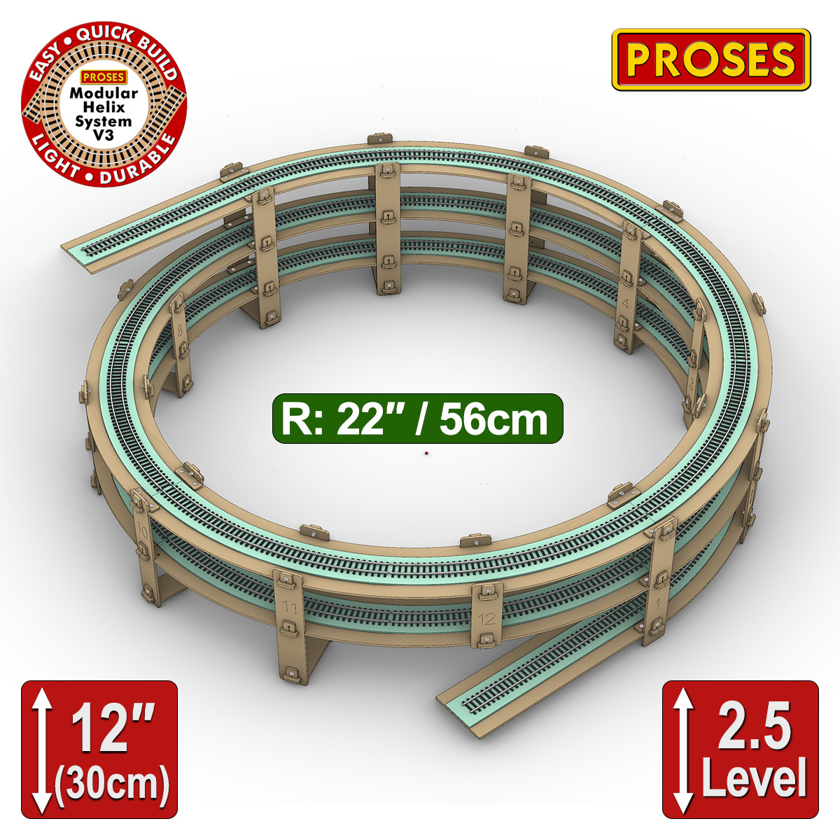 PROSES HELIX SYSTEMS QUICK & EASY TO ASSEMBLE HELIX SYSTEMS FOR ALL SCALES
