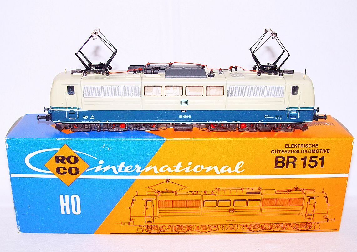 Roco DC HO 1:87 Deutsche Bundesbahn BR 151 ELECTRIC GOODS LOCOMOTIVE MIB`78!