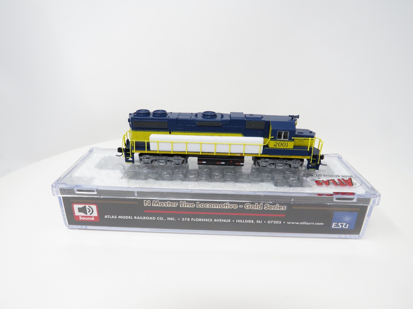 Atlas N 40004832 DCC ESU LokSound Alaska EMD GP38-2 Phase II Diesel Locomotive
