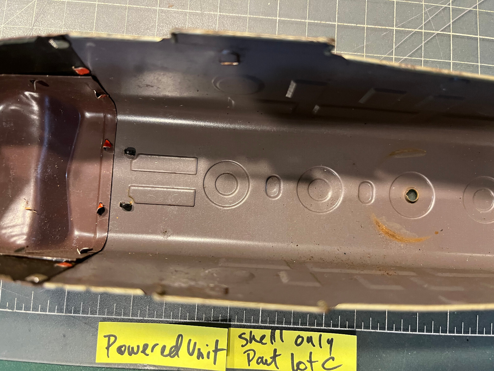 Marx Train SP 6000 POWERED Diesel Locomotive Engine METAL SHELL ONLY PART LOT C
