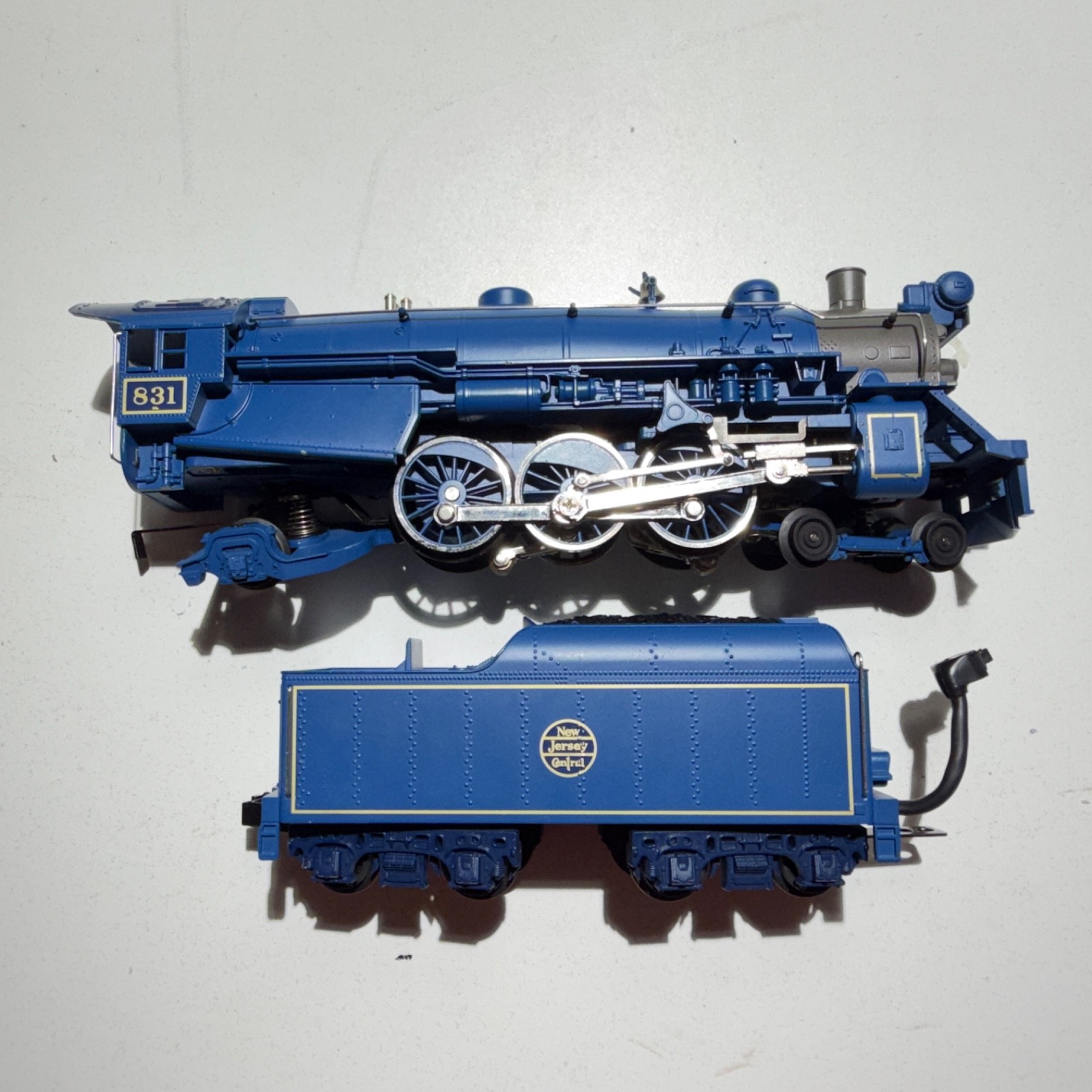 MTH Railking O Gauge NJC Blue Comet 4-6-2 PS2 & 4 60′ Madison Passenger Cars