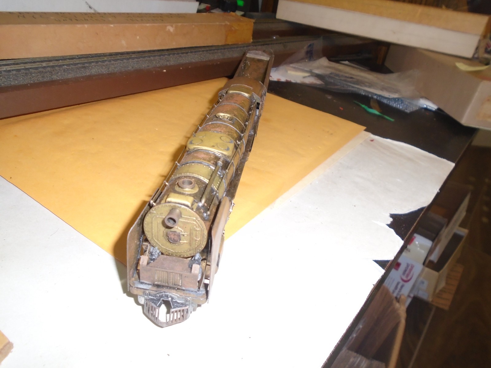 VINTAGE INTERNATIONAL MODELS BRASS NYC S-1 4-8-4/ CENTPEDE TENDER UNDECORATED HO