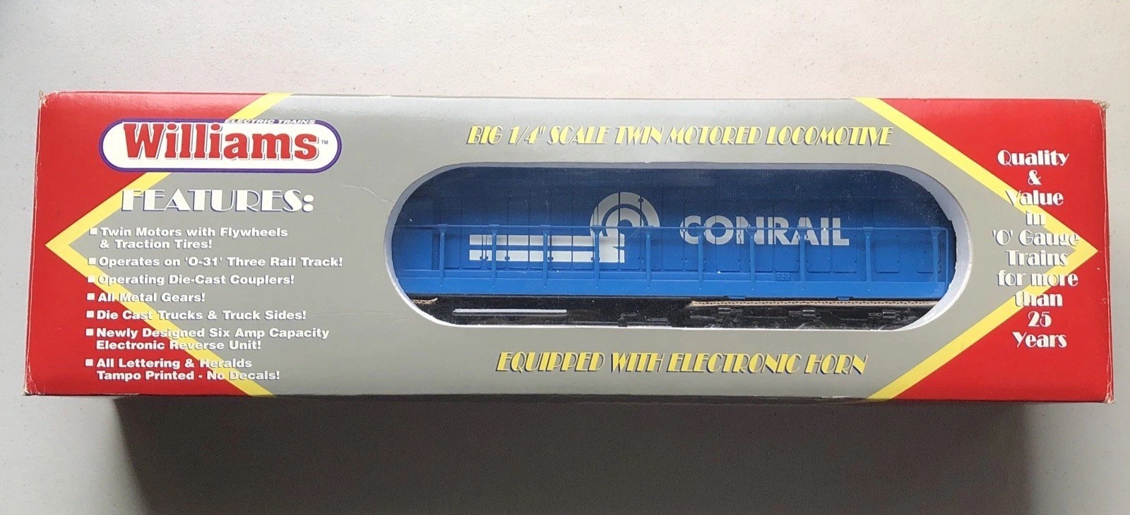Williams Conrail Locomotive Train Engine Diesel O Scale Gauge 3740