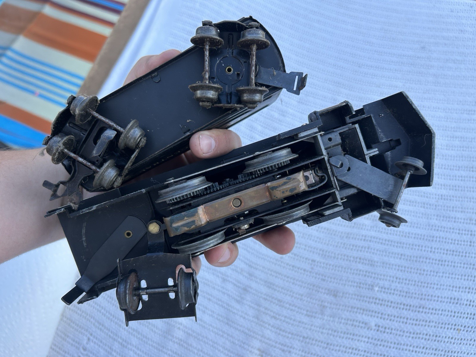 O Marx Die-Cast 666 2-4-2 Steam Locomotive & Tender New York Central – (TESTED)
