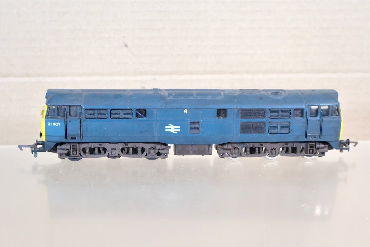 AIRFIX 54100 WEATHERED BR BLUE A1A-A1A CLASS 31/4 DIESEL LOCOMOTIVE 31401 oj