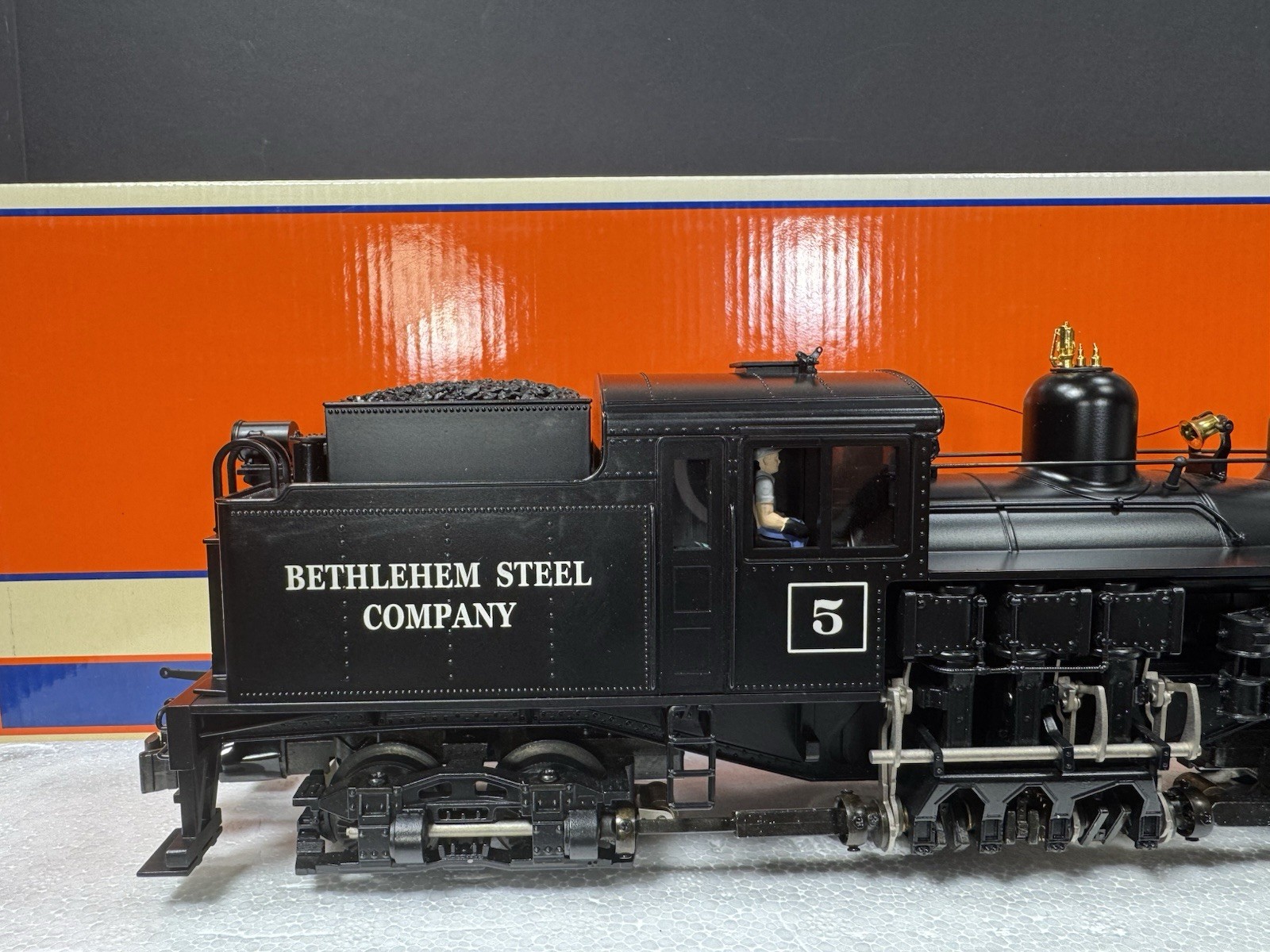 Lionel LEGACY 6-11369 Bethlehem Steel two-truck Shay steam engine #5 EX